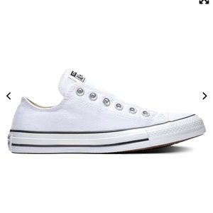 White leather Converse Sz 7